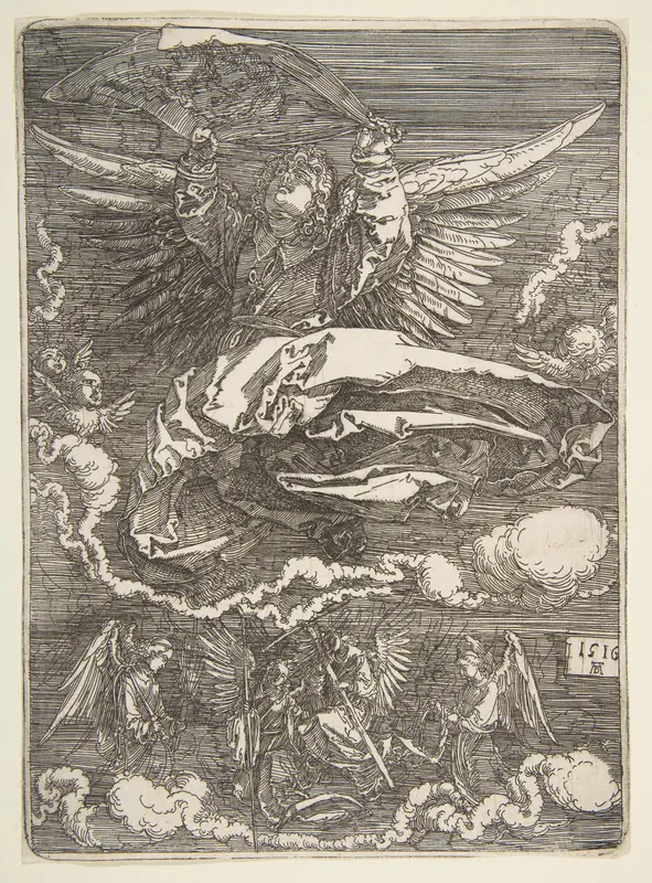 The Sudarium Held by One Angel Wall Art by Albrecht Dürer - High-Resolution Digital Print