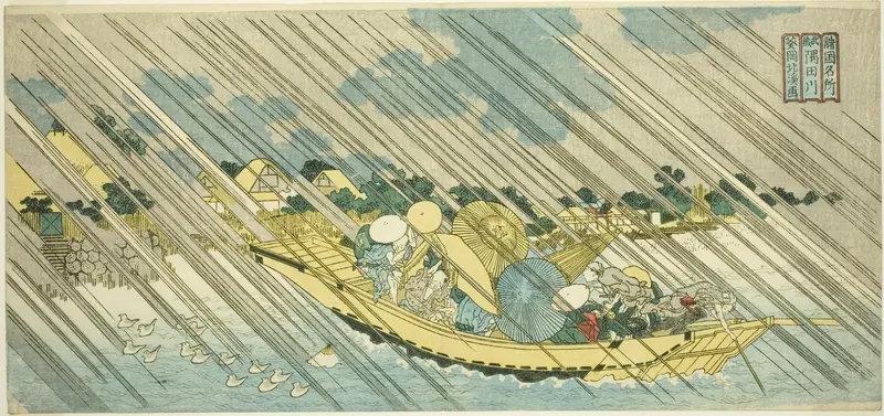 The Sumida River in Musashi Province (Musashi Sumidagawa), from the series "Famous Places in the Provinces (Shokoku meisho)"