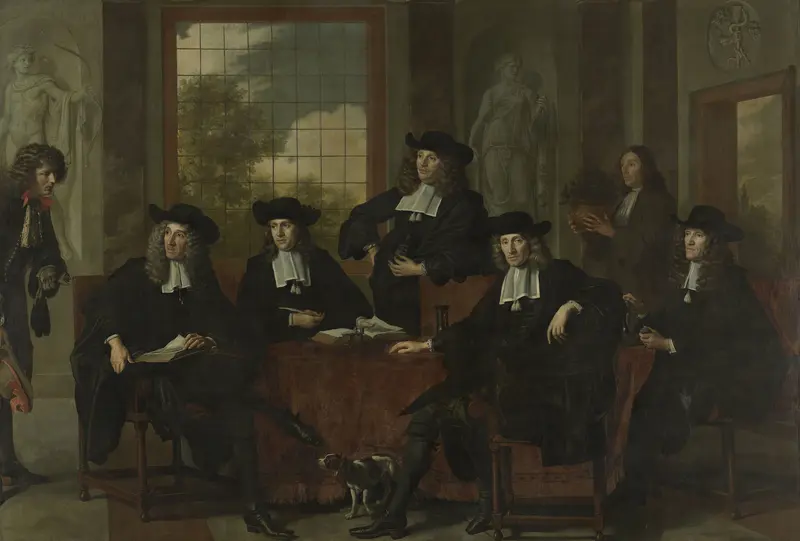 The Superintendents of the Collegium Medicum in Amsterdam, 1683 Wall Art by Adriaen Backer - High-Resolution Digital Print