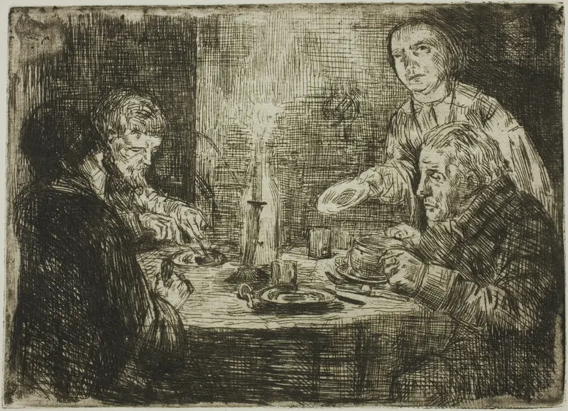 The Supper Wall Art by Alphonse Legros - High-Resolution Digital Print