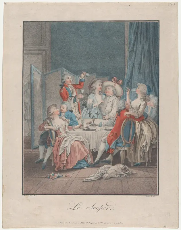 The Supper Wall Art by Louis Marin Bonnet - High-Resolution Digital Print