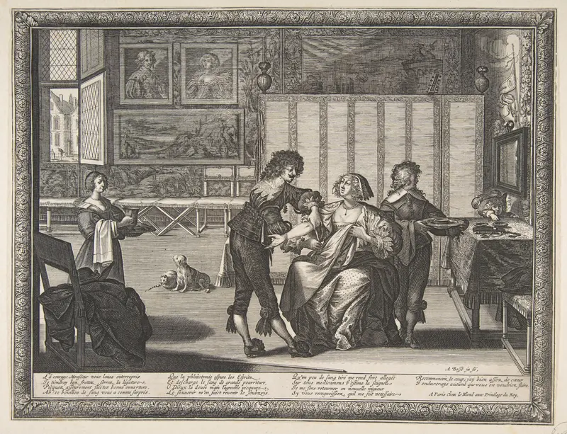 The Surgeon (La Saignée), from "Trades" (Les Métiers) Wall Art by Abraham Bosse - High-Resolution Digital Print