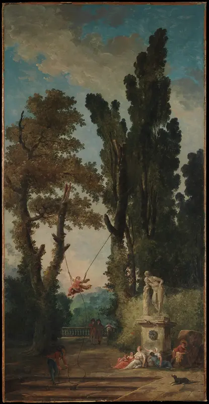 The Swing Wall Art by Hubert Robert - High-Resolution Digital Print