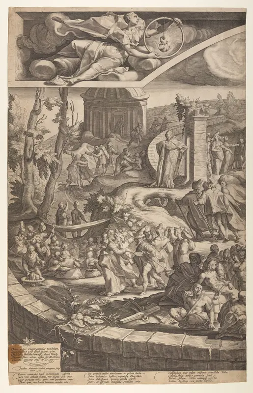 The Table of Cebes (plate 1) Wall Art by Jacob Matham - High-Resolution Digital Print