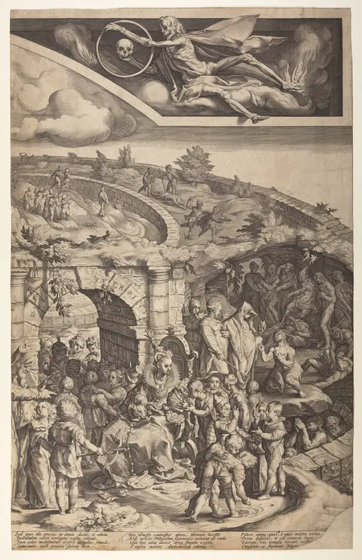 The Table of Cebes (plate 3) Wall Art by Jacob Matham - High-Resolution Digital Print