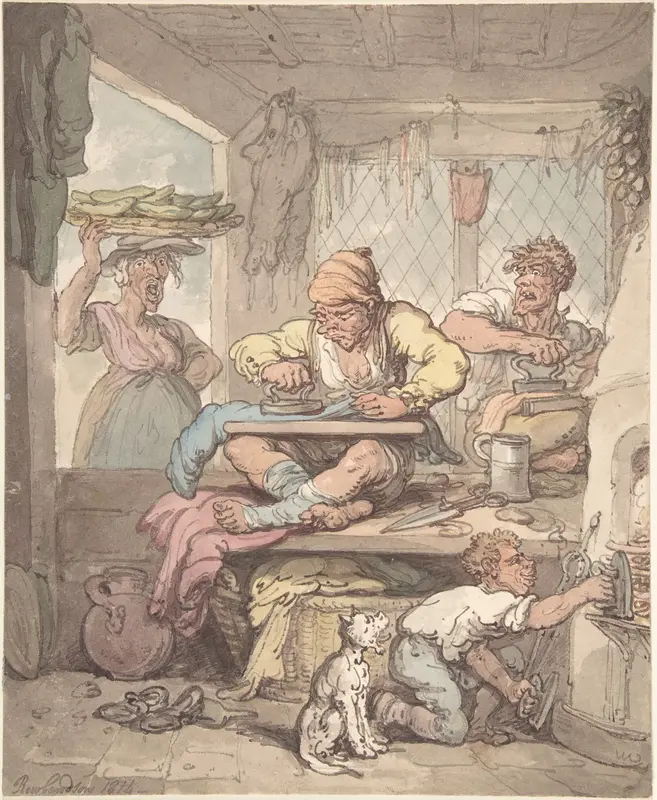 The Tailor Wall Art by Thomas Rowlandson - High-Resolution Digital Print