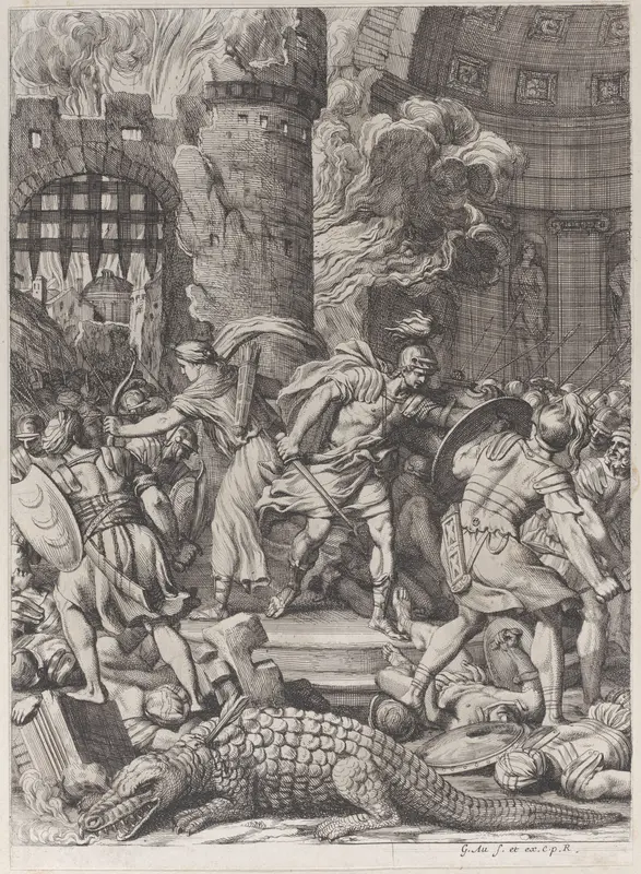 The Taking of Alexandria Wall Art by Girard Audran - High-Resolution Digital Print