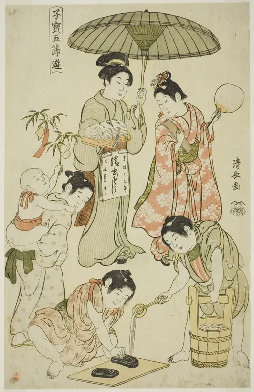 The Tanabata Festival, from the from the series "Precious Children's Games of the Five Festivals (Kodakara gosetsu asobi)"