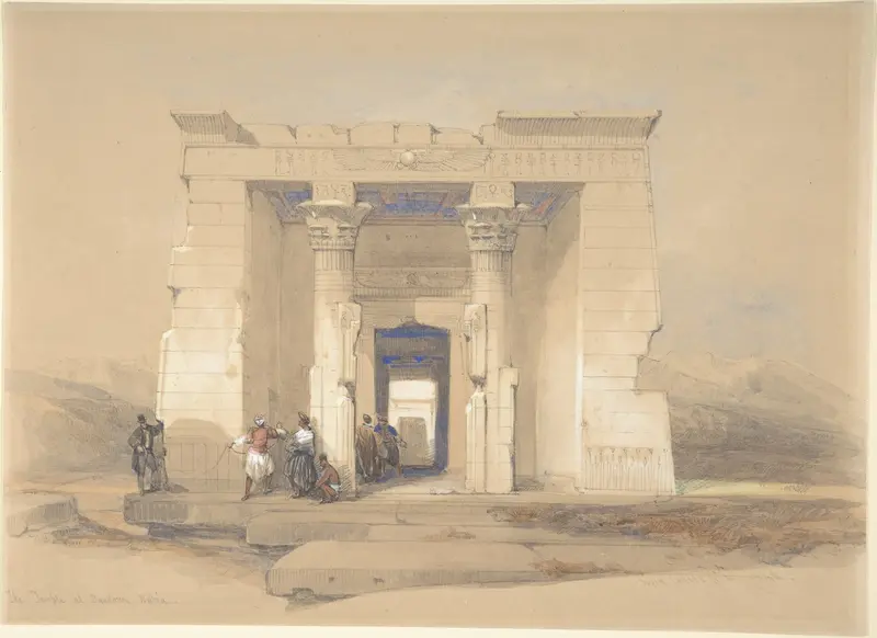 The Temple at Dendur, Nubia Wall Art by David Roberts - High-Resolution Digital Print