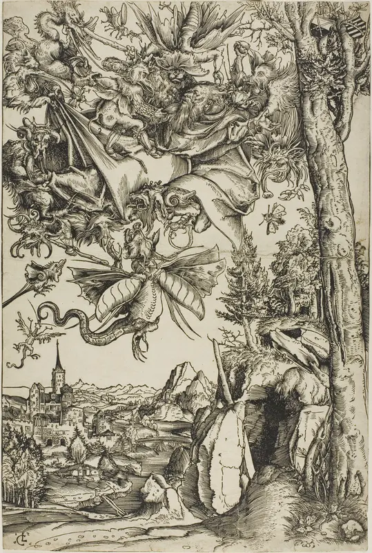 The Temptation of Saint Anthony Wall Art by Lucas Cranach the Elder - High-Resolution Digital Print