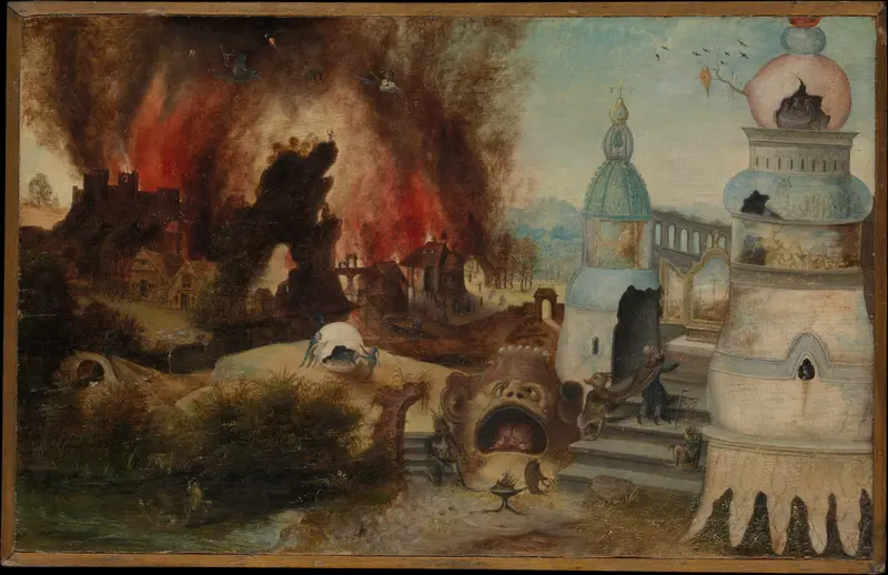 The Temptation of Saint Anthony Wall Art by Herri met de Bles - High-Resolution Digital Print