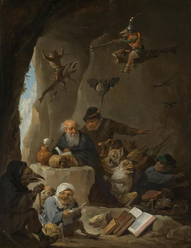 The Temptation of St Anthony Wall Art by David Teniers (II) - High-Resolution Digital Print