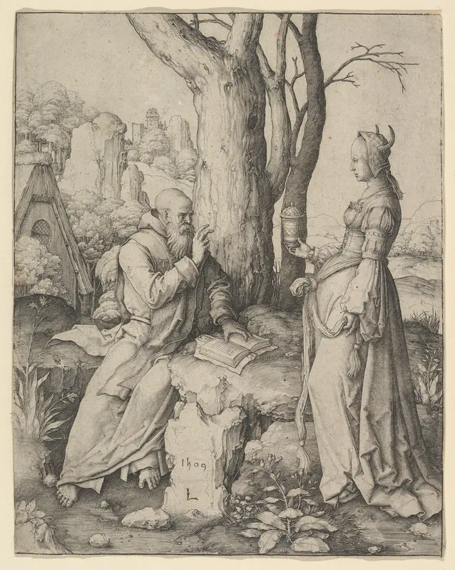 The Temptation of St. Anthony Wall Art by Lucas van Leyden - High-Resolution Digital Print