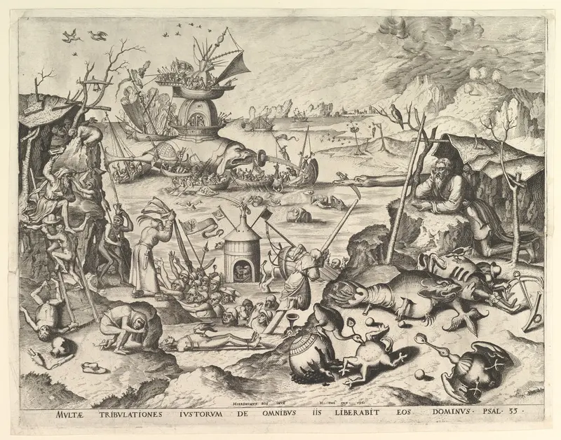 The Temptation of St. Anthony Wall Art by Hieronymus Bosch - High-Resolution Digital Print