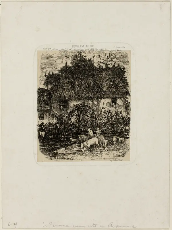 The Thatch-Roofed Farmhouse, from Revue Fantaisiste