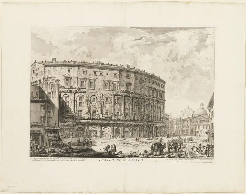 The Theater of Marcellus, from Views of Rome