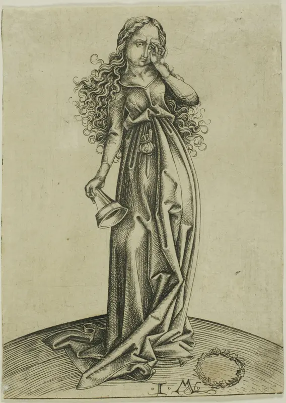 The Third Foolish Virgin, from The Five Foolish Virgins Wall Art by Israhel van Meckenem, the younger - High-Resolution Digital Print