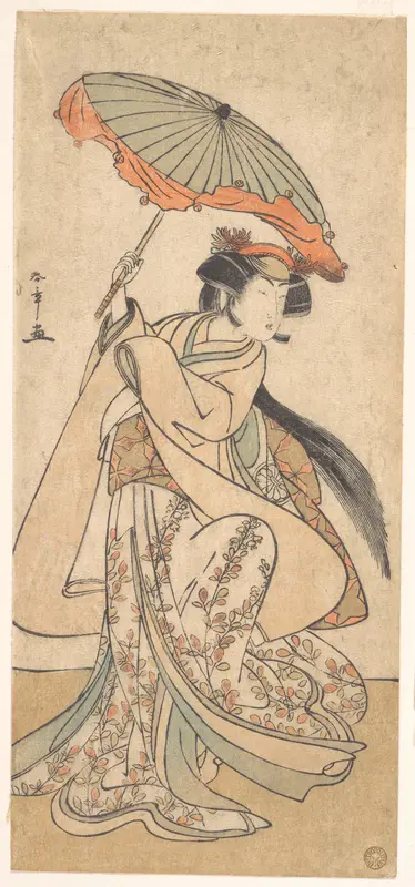 The Third Segawa Kikunojo as a Woman Dancing in a Shosa Act
