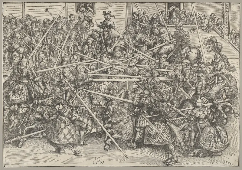 The Third Tournament Wall Art by Lucas Cranach the Elder - High-Resolution Digital Print