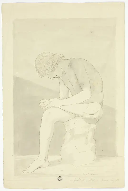 The Thorn-Picker (Lo Spinario) Wall Art by John Downman - High-Resolution Digital Print