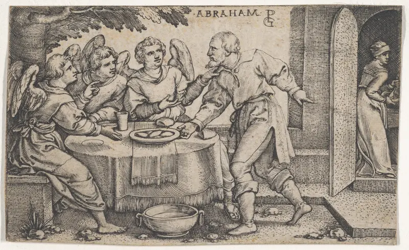 The Three Angels Visiting Abraham, from "The Story of Abraham"