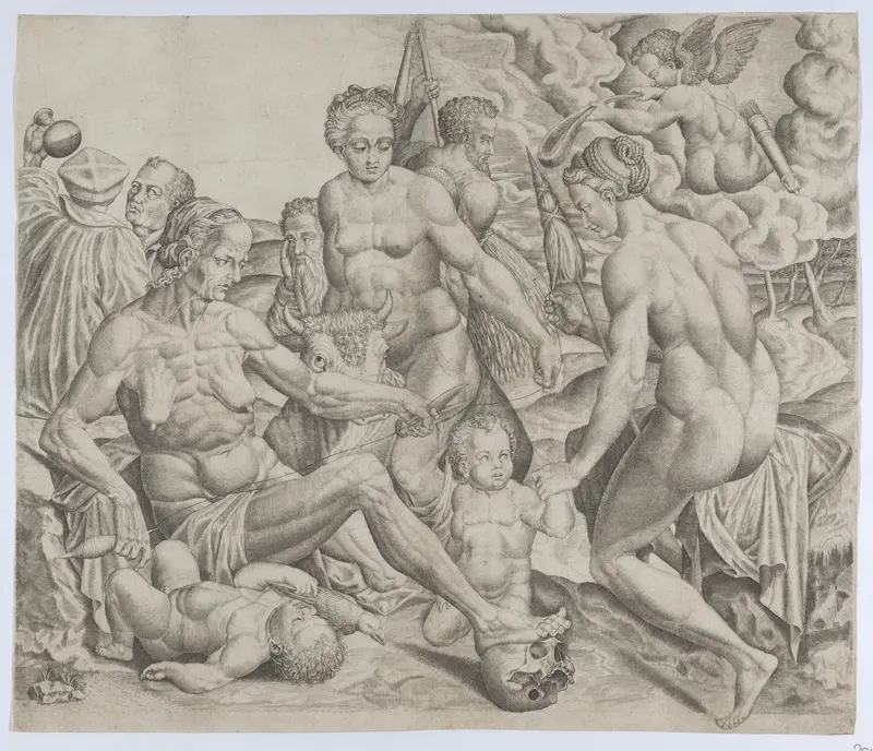 The Three Fates Wall Art by Anonymous, Italian, North Italy, 16th century - High-Resolution Digital Print