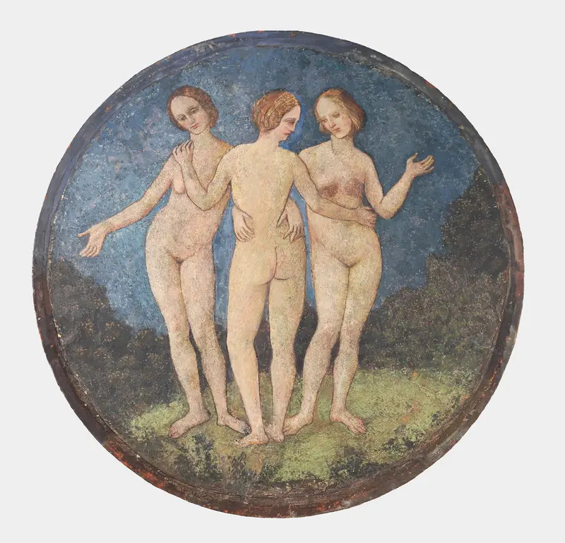 The Three Graces Wall Art by Pinturicchio - High-Resolution Digital Print