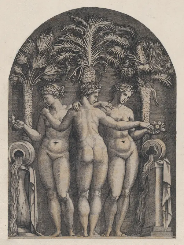 The Three Graces, from "Speculum Romanae Magnificentiae"