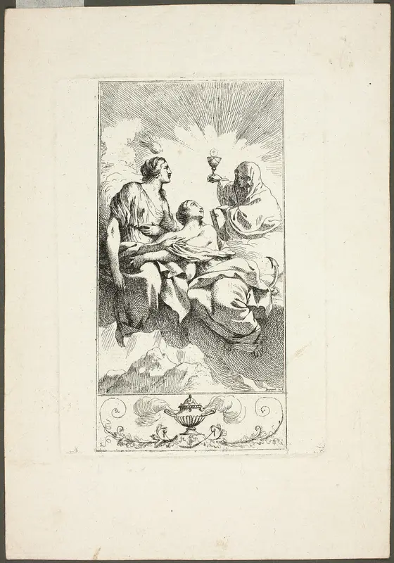 The Three Virtues of Theology Wall Art by Jean-Jacques Lagrenée - High-Resolution Digital Print