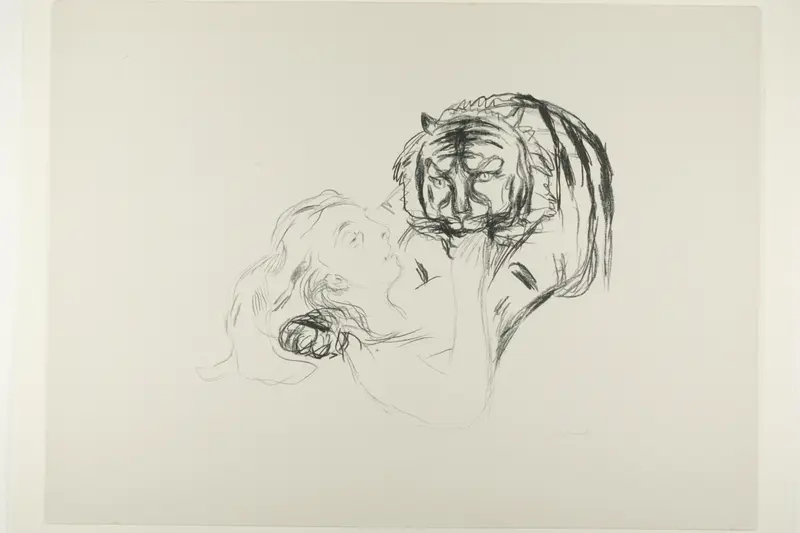 The Tiger Wall Art by Edvard Munch - High-Resolution Digital Print