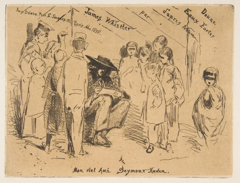 The Title to the French Set Wall Art by James McNeill Whistler - High-Resolution Digital Print