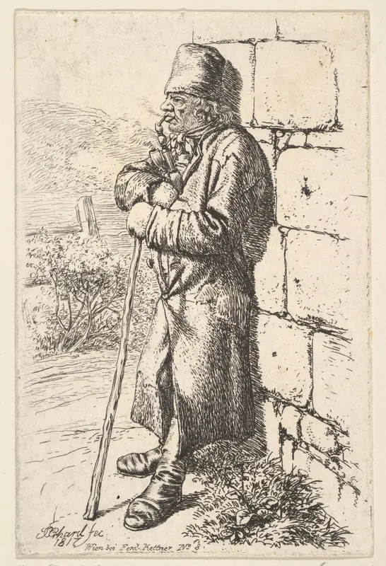The Tobacco Smoker Wall Art by Johann Christoph Erhard - High-Resolution Digital Print