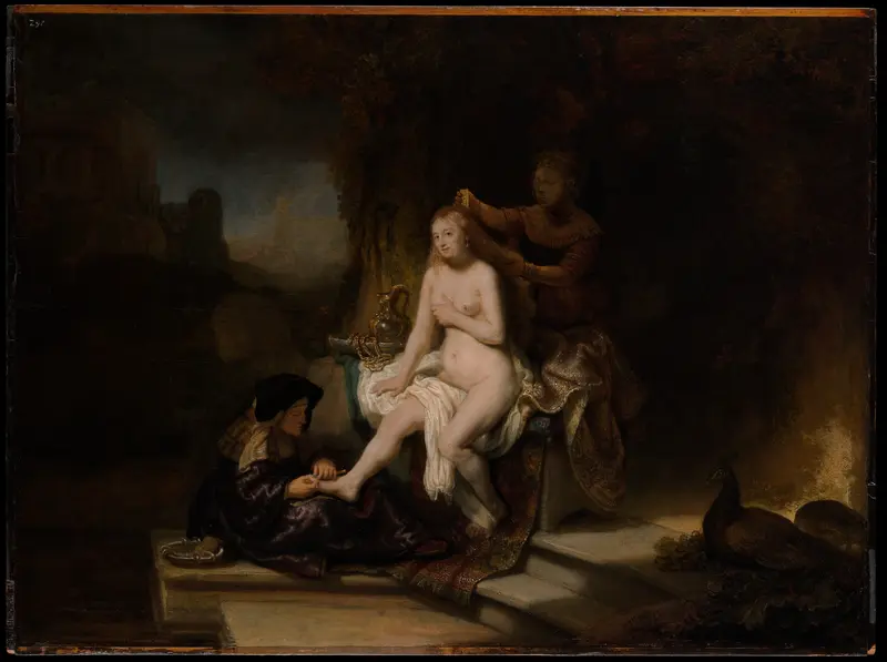 The Toilet of Bathsheba Wall Art by Rembrandt (Rembrandt van Rijn) - High-Resolution Digital Print