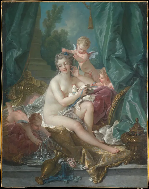 The Toilette of Venus Wall Art by François Boucher - High-Resolution Digital Print