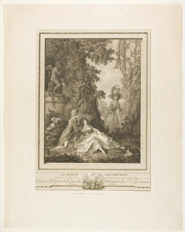 The Too Rapid Return Wall Art by Jean Antoine Pierron - High-Resolution Digital Print