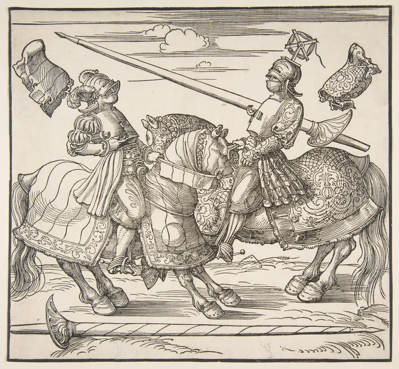 The Tournament on Horseback Wall Art by Albrecht Dürer - High-Resolution Digital Print