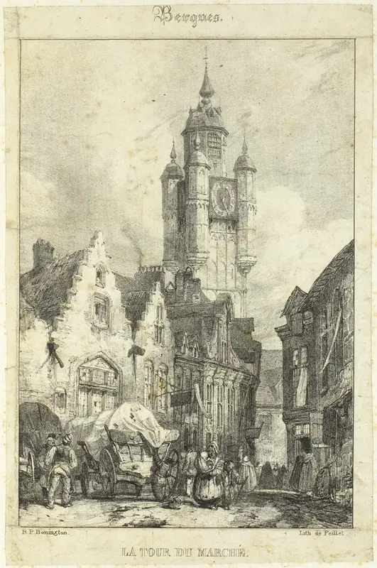 The Tower Marketplace Wall Art by Richard Parkes Bonington - High-Resolution Digital Print