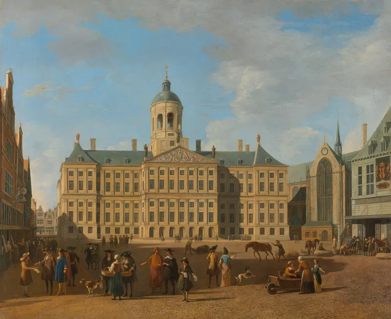 The Town Hall on Dam Square, Amsterdam Wall Art by Gerrit Berckheyde - High-Resolution Digital Print