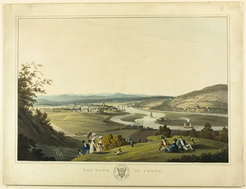 The Town of Perth Wall Art by John Heaviside Clark - High-Resolution Digital Print