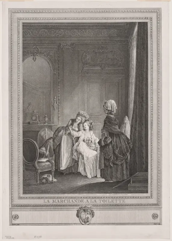 The Tradeswoman in the Dressing Room (La Marchande à la Toilette) Wall Art by Gérard Vidal - High-Resolution Digital Print
