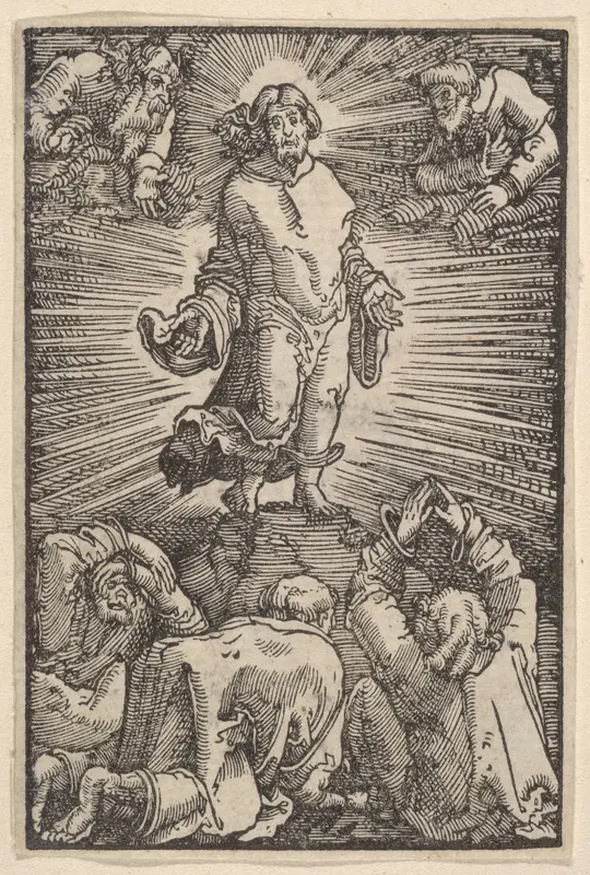 The Transfiguration of Christ, from "The Fall and Salvation of Mankind Through the Life and Passion of Christ" Wall Art by Albrecht Altdorfer - High-Resolution Digital Print