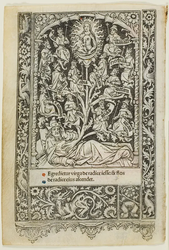 The Tree of Jesse, from a book of hours Wall Art by Thielmann Kerver - High-Resolution Digital Print