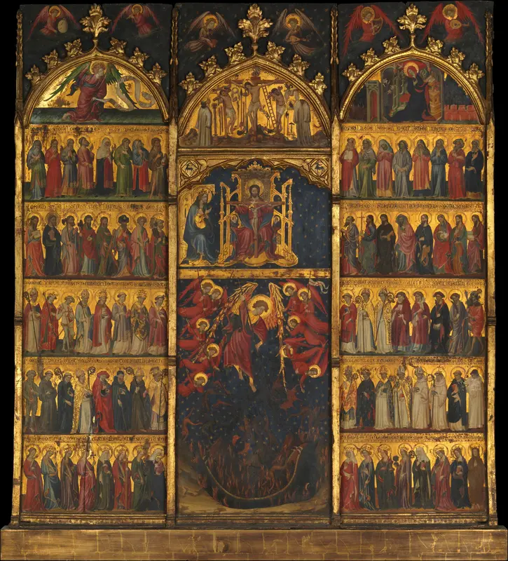 The Trinity Adored by All Saints Wall Art by Spanish Painter - High-Resolution Digital Print
