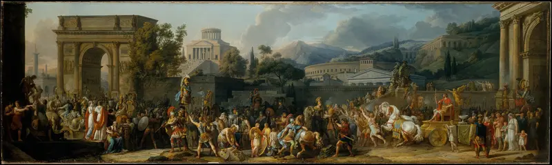 The Triumph of Aemilius Paulus Wall Art by Carle (Antoine Charles Horace) Vernet - High-Resolution Digital Print