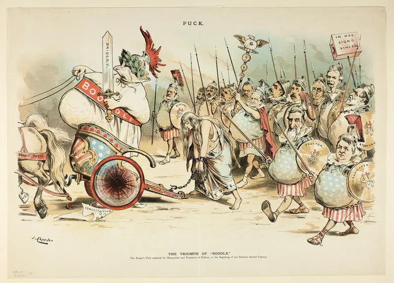 The Triumph of Boodle, from Boodle Wall Art by Joseph Keppler - High-Resolution Digital Print