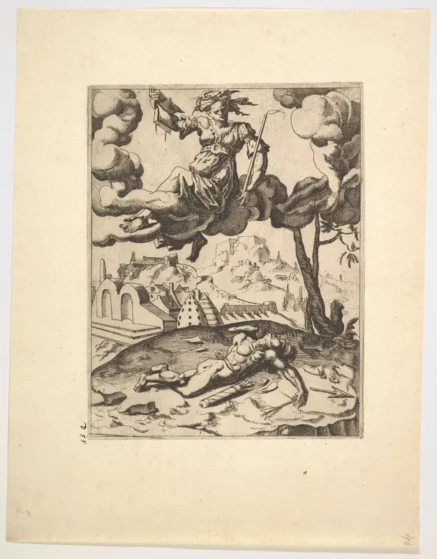 The Triumph of Chastity from The Triumphs of Petrarch Wall Art by Dirck Volckertsz Coornhert - High-Resolution Digital Print