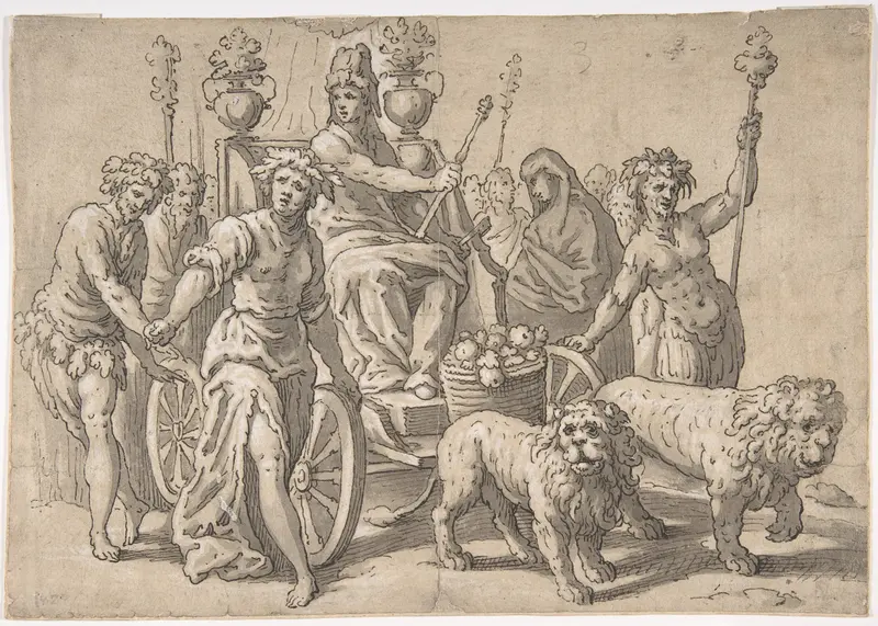 The Triumph of Cybele, after Paolo Fiammingo's "Triumph of Earth" Wall Art by Hans Friedrich Schorer - High-Resolution Digital Print