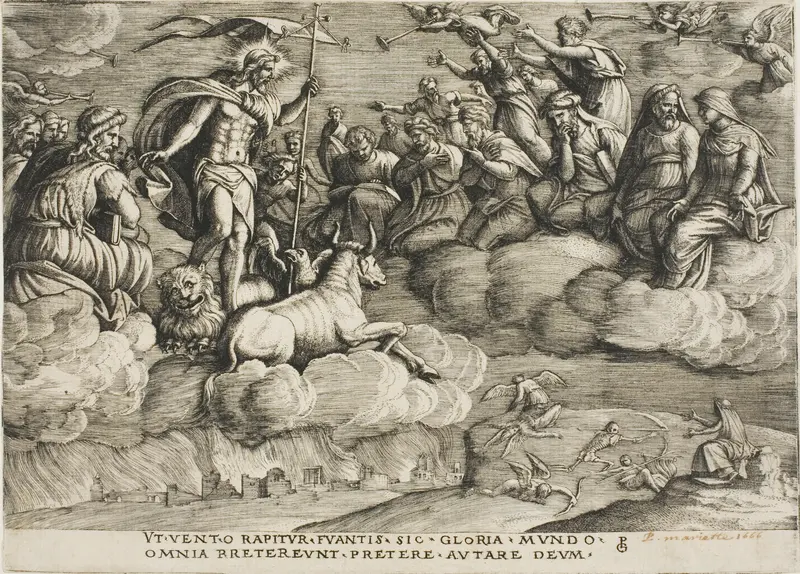 The Triumph of Eternity, plate six from The Triumphs of Petrarch Wall Art by Georg Pencz - High-Resolution Digital Print
