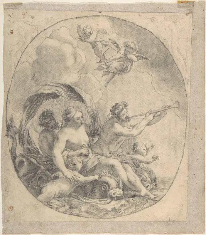 The Triumph of Galatea Wall Art by Anonymous, Spanish, School of Seville, 17th century - High-Resolution Digital Print