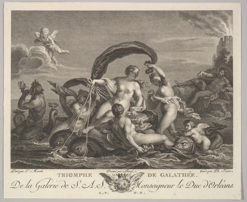 The Triumph of Galatea Wall Art by Philippe Trière - High-Resolution Digital Print